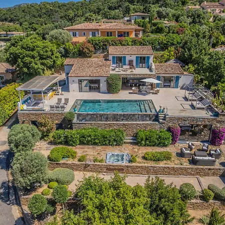 Вилла Luxury House, St Tropez 20mns! Stunning View, Serene & Private Гримо