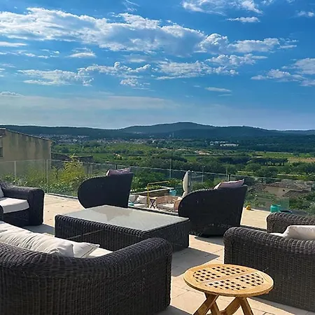 Luxury House, St Tropez 20mns! Stunning View, Serene & Private فيلة