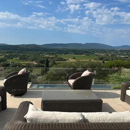 Luxury House, St Tropez 20mns! Stunning View, Serene & Private فيلة غريمو