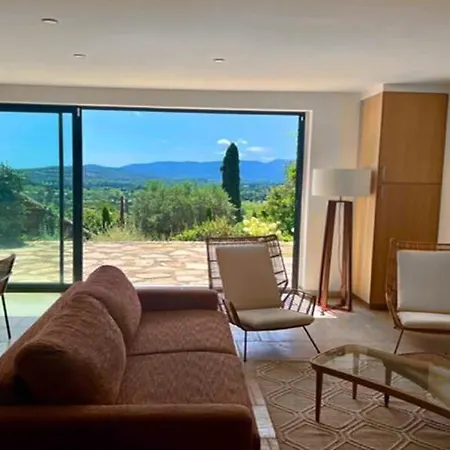 Luxury House, St Tropez 20mns! Stunning View, Serene & Private 格里莫